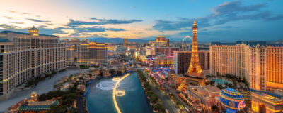 Night view of Las Vegas City