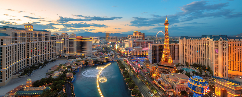 Night view of Las Vegas City