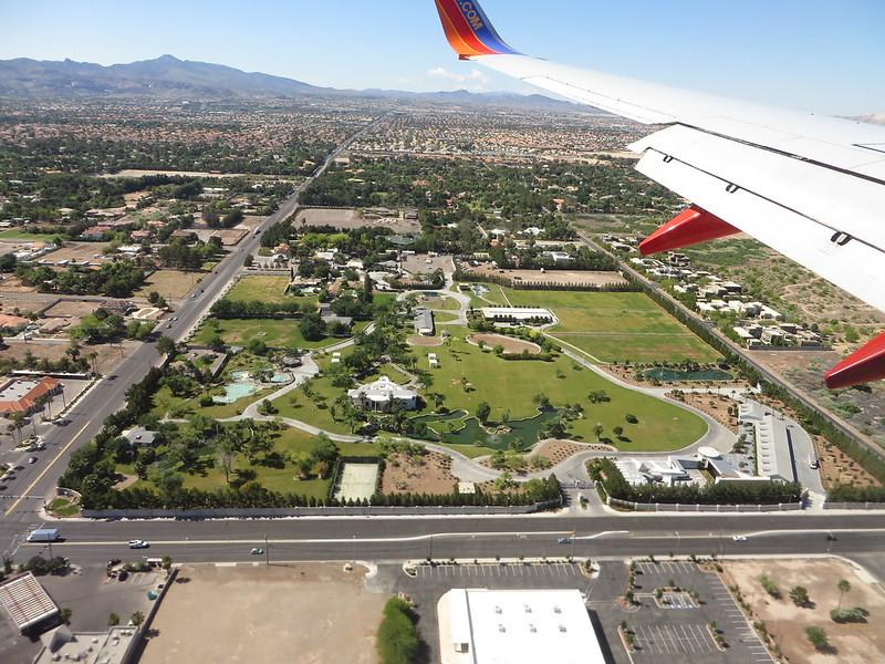 view from the airplane