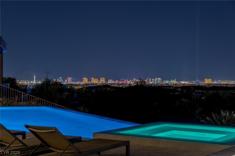 night swimming view