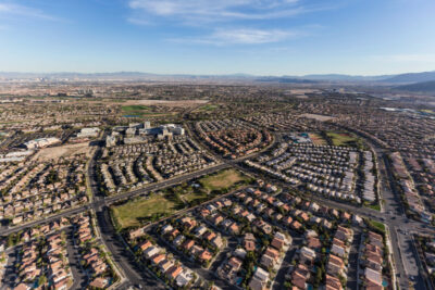 Las Vegas Summerlin Suburban Streets and Rooftops